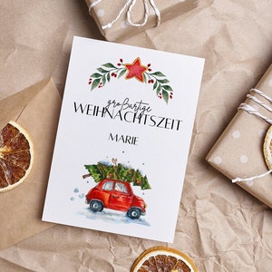 Weihnachtskarte "Weihnachtszeit" I personalisiert