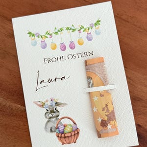 Carte cadeau de Pâques I Carte de paiement I Lapin de Pâques