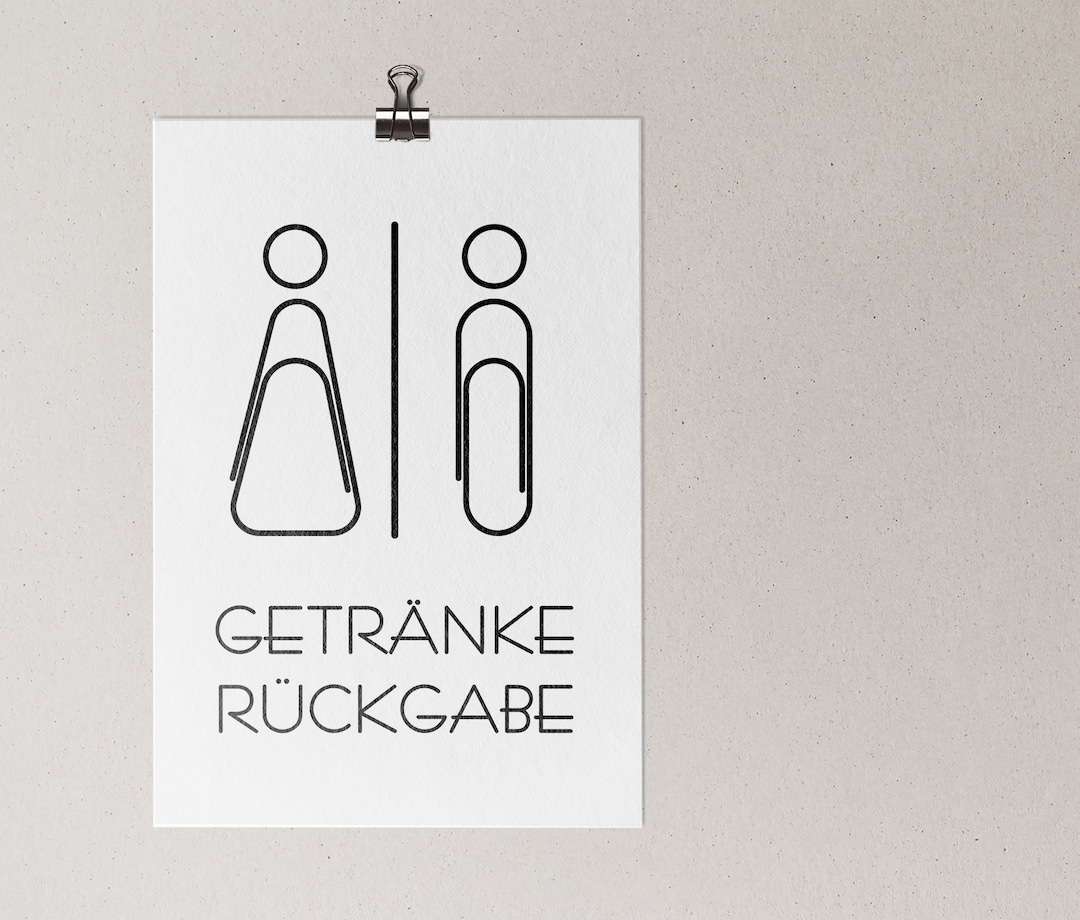 Return It Poster Beverage Return Poster - in Sizes A5 - A3 - Etsy