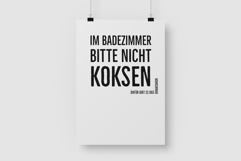 Blechschild 'BITTE NICHT IM BADEZIMMER KOKSEN' – 18x12 Cm, Rosa, Mit Kordel & Saugnapf, Witzige Bad-Deko