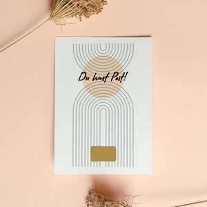 Vous avez du courrier ! - carte à gratter minimaliste avec votre message surprise