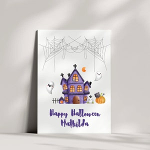 Carte Halloween I carte personnalisée avec un motif doux et effrayant
