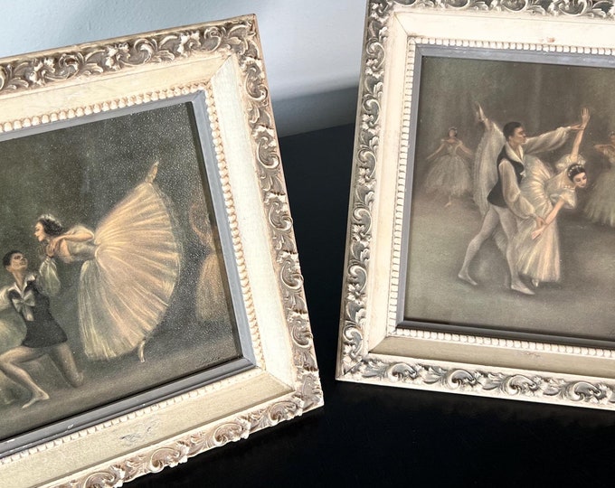 Photo inspiration: Vintage Framed 40 S Ballet Print Set By Sophie Ballerina Photo Inspiration