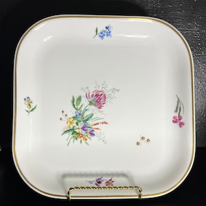 Royal Copenhagen Primavera Dish Thorkild Olsen, Floral Ceramic Plate, Hand-Painted Scandinavian Design, Decorative Cake Plate, Danish Design