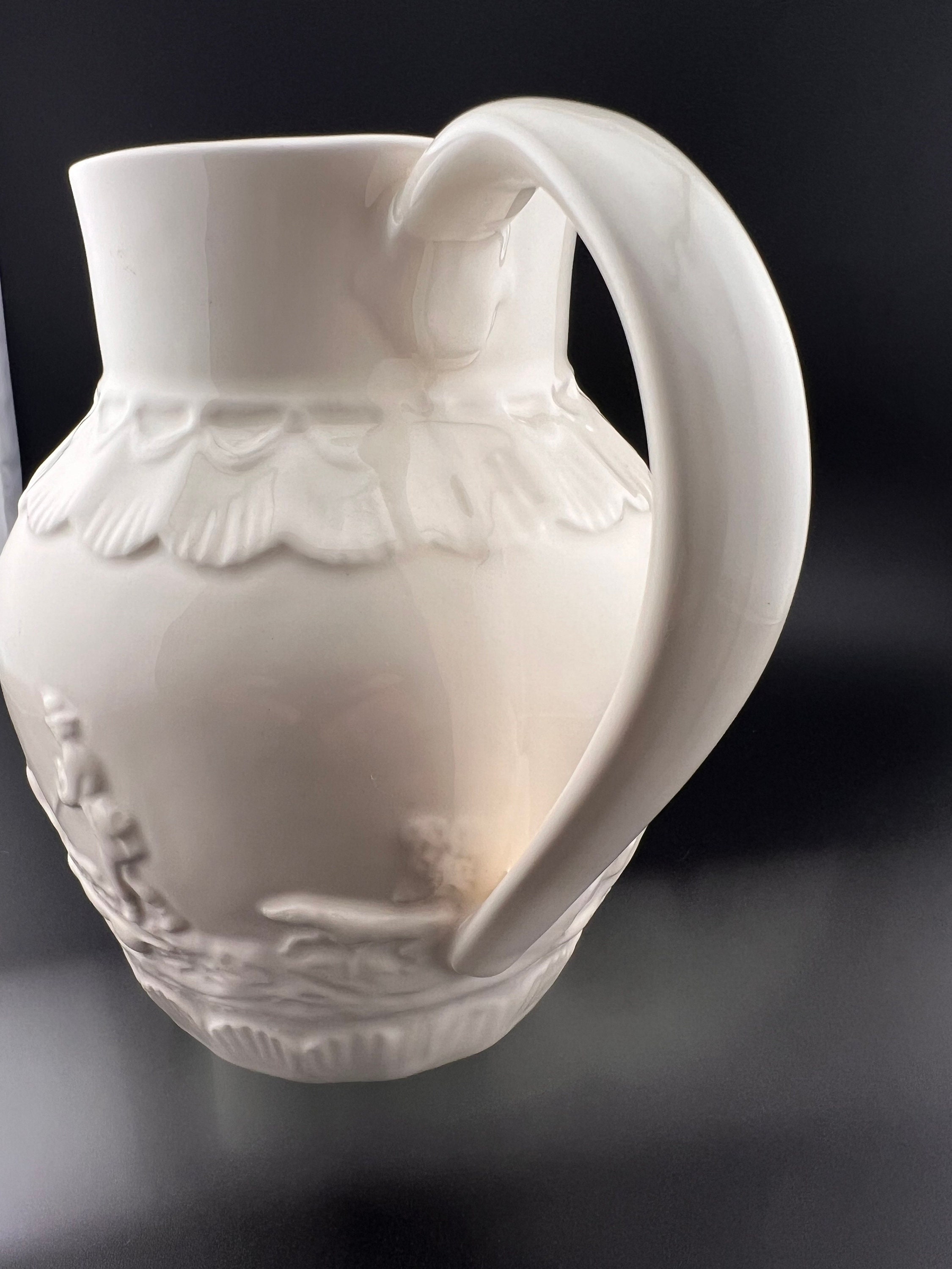 Hartley Greens Leeds Pottery England Creamware Pitcher