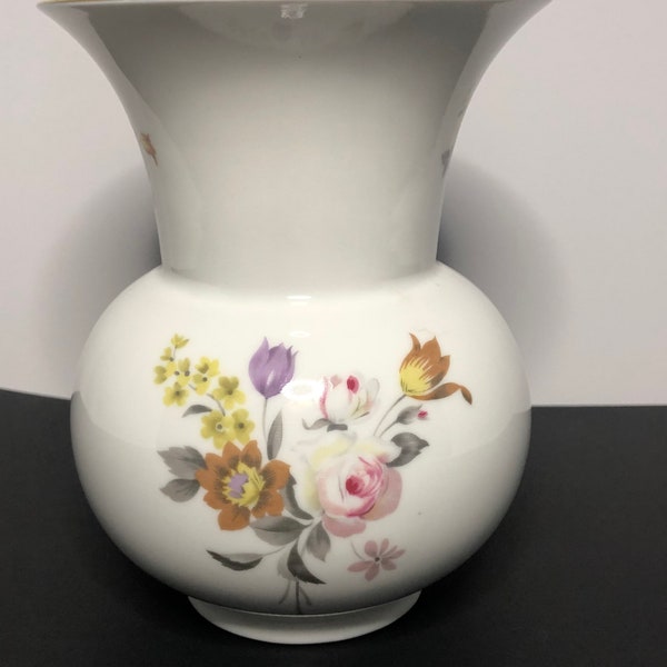 Vintage German Floral Vase by Kaiser Germany in Porcelain Gift Idea Mother’s Day Decoration