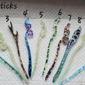 Handmade resin hair sticks and Combs, gift,birthday, accessories