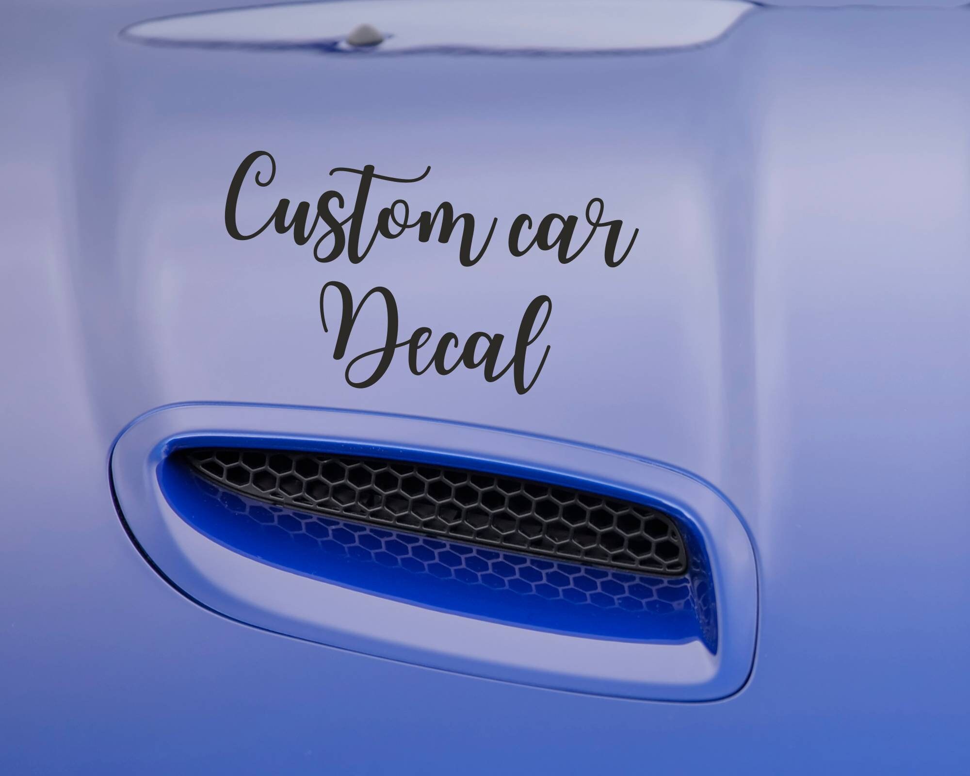 Make Your Own Car Sticker Custom Car Vinyl Decal Car Bumper Etsy