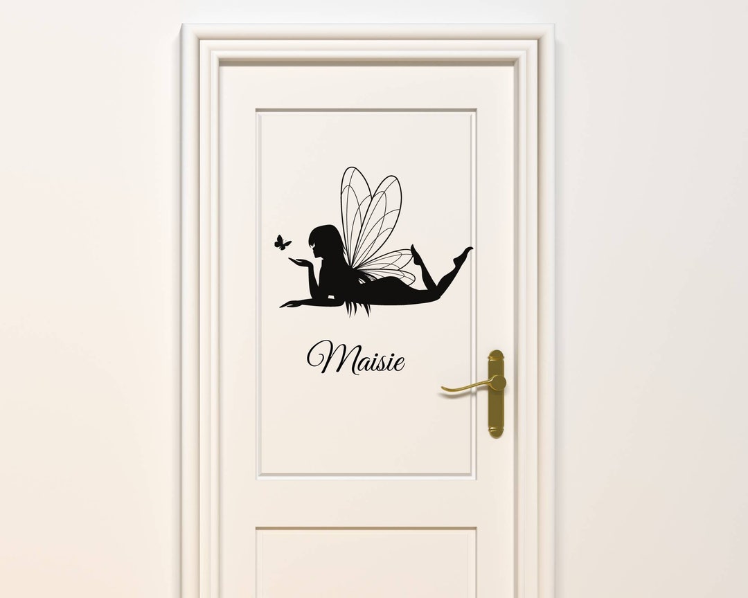 Fairy Door Decal Fairy Sticker for Doors Fairy Name - Etsy