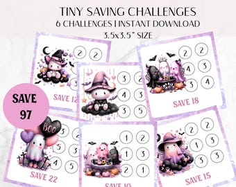 Halloween Savings Challenge: Kids' Money Saving Game (Digital Download PDF)