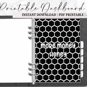 Honeycomb Saver Dashboard Insert For Binders. A6 Binder Dashboards, Cash Stuffing Dashboard, Cash Saving And Budgeting, Digital PDF.