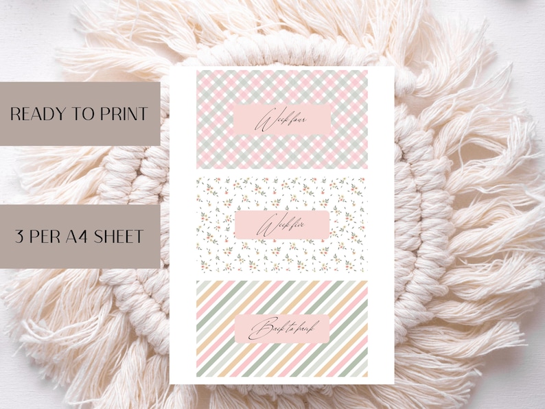 A6 Cash Envelope Inserts: Pastel Floral and Stripes Inserts, Zipper ...