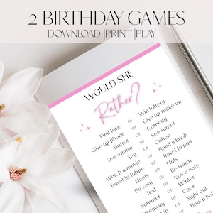 Birthday Girl Trivia Game: Fun Adult Party (5x7, Digital Download)