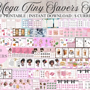 Tiny Money Savings Challenges Bundle, Low Budget, Cash Stuffing Challenges, Money Savings Games, Kids And Adults Budgeting Digital Download