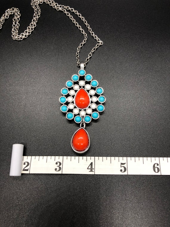 Beautiful LOFT Boho 32 Inch Necklace with Pendant… - image 3