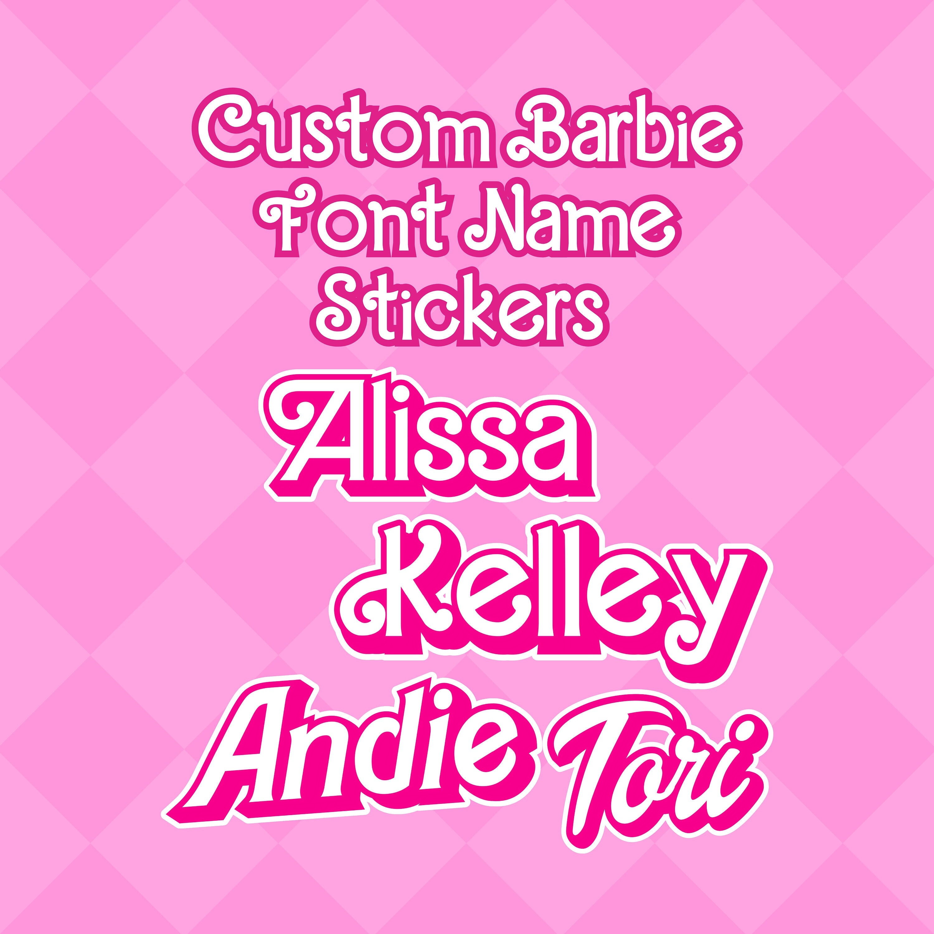  retro barb Stanley cup decal, Personalized Name Decals
