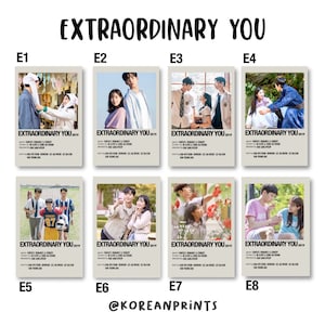 Extraordinary You Kdrama Poster I minimalist poster l starring: Kim Hye-yoon, Rowoon, Lee Jae-wook, Kim Young-dae polaroid