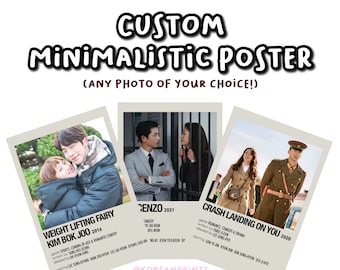 CUSTOM minimalist drama poster I kdrama I cdrama I jdrama