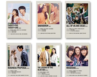 Twenty five twenty one I Snowdrop 설강화 I Business proposal I All of us are dead I Legend of the blue sea I Hwarang I Kdrama poster