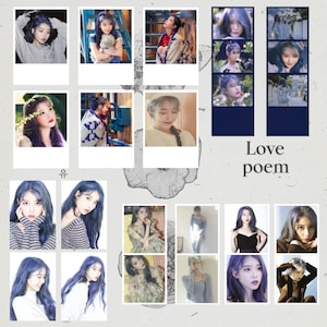 IU-fankit voor liefdesgedichten I polaroid I fotokaart I merch I kpop