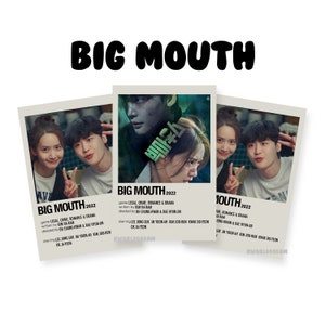 Big Mouth Kdrama Poster I Big Mouse kdrama poster I starring: Lee jong-suk, Im Yoon-na, Kim joo-hun, Kwak Do-yeon I polaroid