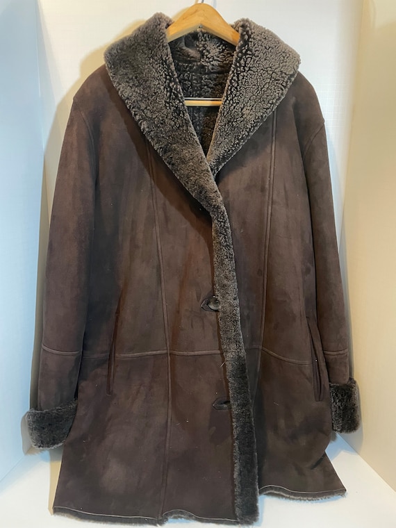 Authentic Brown Shearling Coat
