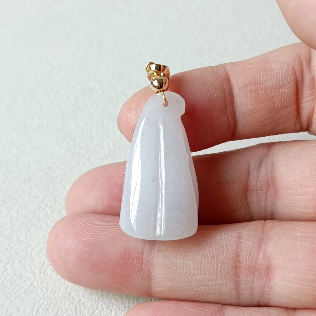 認定翡翠ペンダントネックレス 天然ビルマ産翡翠 グレードA SJ2554