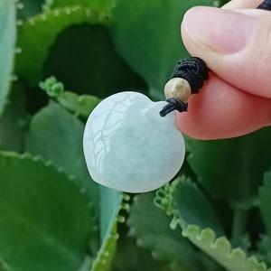 Authentic Jadeite Jade Pendant Necklace Natural Burmese Grade A JP0527