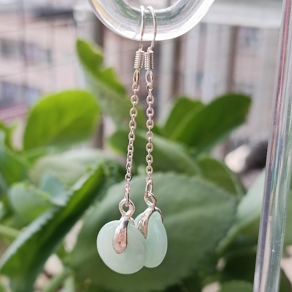 Jadeite Jade Drop Earrings