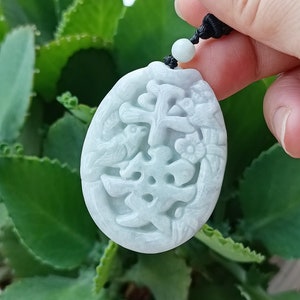 Authentic Jadeite Jade Pendant Necklace Natural Burmese Grade A JP0517