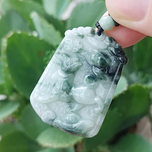 Authentic Jadeite Jade Pendant Necklace Natural Burmese Grade A JP0542