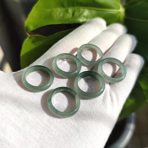 Natural Green Jade Ring (Brumese Jadeite)