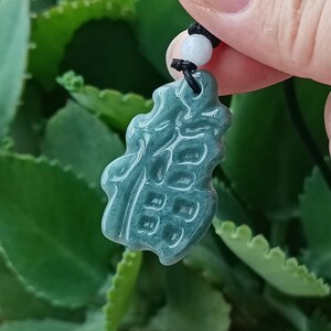 Authentic Jadeite Jade Pendant Necklace Natural Burmese Grade A JP0525