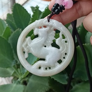 Authentic Jadeite Jade Pendant Necklace Natural Burmese Grade A JP0576