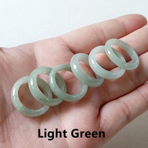 Authentic Burmese Jade Ring Grade A Natural Jadeite Jade Ring Precious Gemstone Ring Fashion Ring Statement Ring image 4