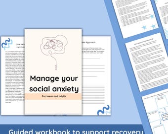 Social Anxiety Workbook Printable - Coping Strategies & Exercises