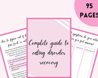Eating Disorder Recovery Workbook: Self-Help Guide (Digital Download)