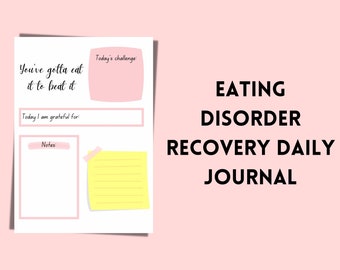 Eating Disorder Recovery Daily Journal: Body Positive Workbook (PDF)