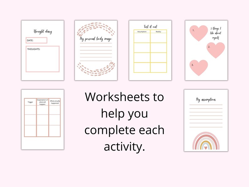 Body Dysmorphia Worksheets