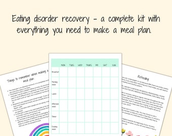 Eating Disorder Recovery Meal Plan Kit (Digital Download)