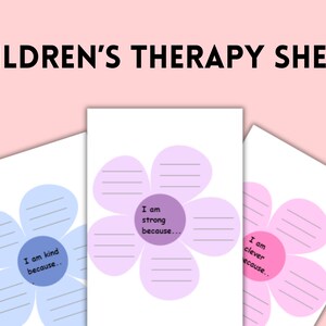 Arbeitsblatt für das Selbstwertgefühl von Kindern, Affirmationen für Kinder, Ressourcen für psychische Gesundheit von Kindern, Sucht nach dem Bildschirm, Werkzeuge für Eltern, Biologie-Bundle