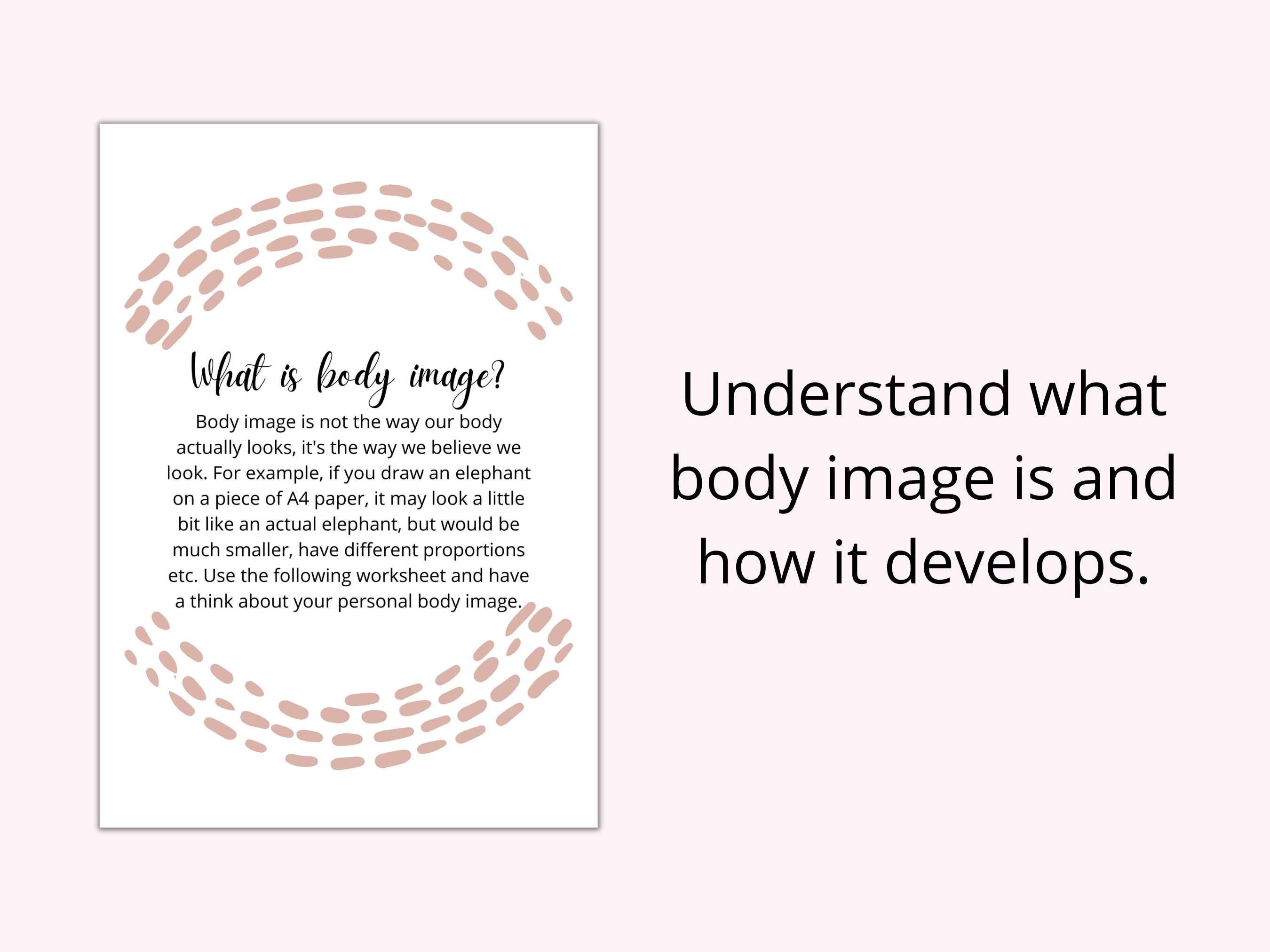 Body Dysmorphia Recovery Workbook Eating Disorder Recovery Worksheets