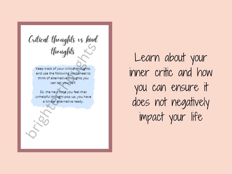 CBT Worksheet Bundle: CBT Coping Cards, Therapy Tools, Autism, Adhd ...