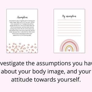 Body Dysmorphia Recovery Workbook: Improve Self Confidence (PDF) image 3
