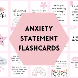 Tarjetas didácticas sobre habilidades para afrontar la ansiedad: tarjetas didácticas para ataques de pánico, tarjetas para afrontar el pánico y ayuda para aliviar la ansiedad