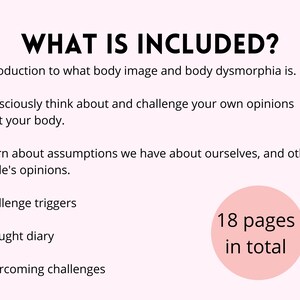 Body Dysmorphia Recovery Workbook: Improve Self Confidence (PDF) image 8