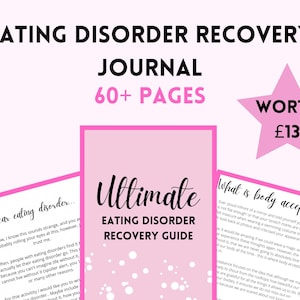 Das ultimative Ess-Störung-Recovery-Tagebuch: Selbstliebe und Körpervertrauen Selbsthilfe, Anorexie-Recovery-Karten, Ess-Störung-Recovery-Karten