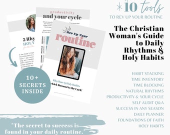 Daily Routine, Holy Habits, Planner, Productivity