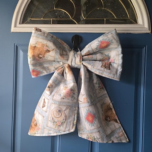 Large Summer  Door Bow- Reversible