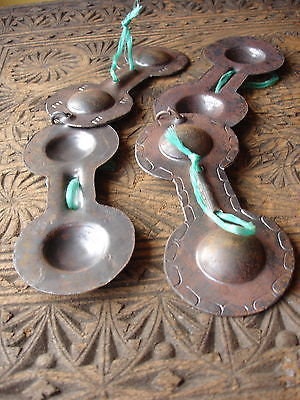 Moroccan Pair Morocco Gnawa Iron Castanets Qaraqueb Qraqeb